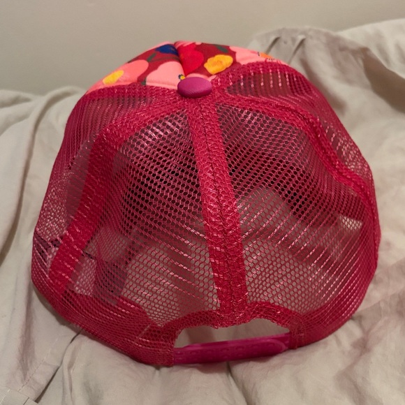 Popupprenuers Hot pink floral Trucker Hat - Picture 4 of 6